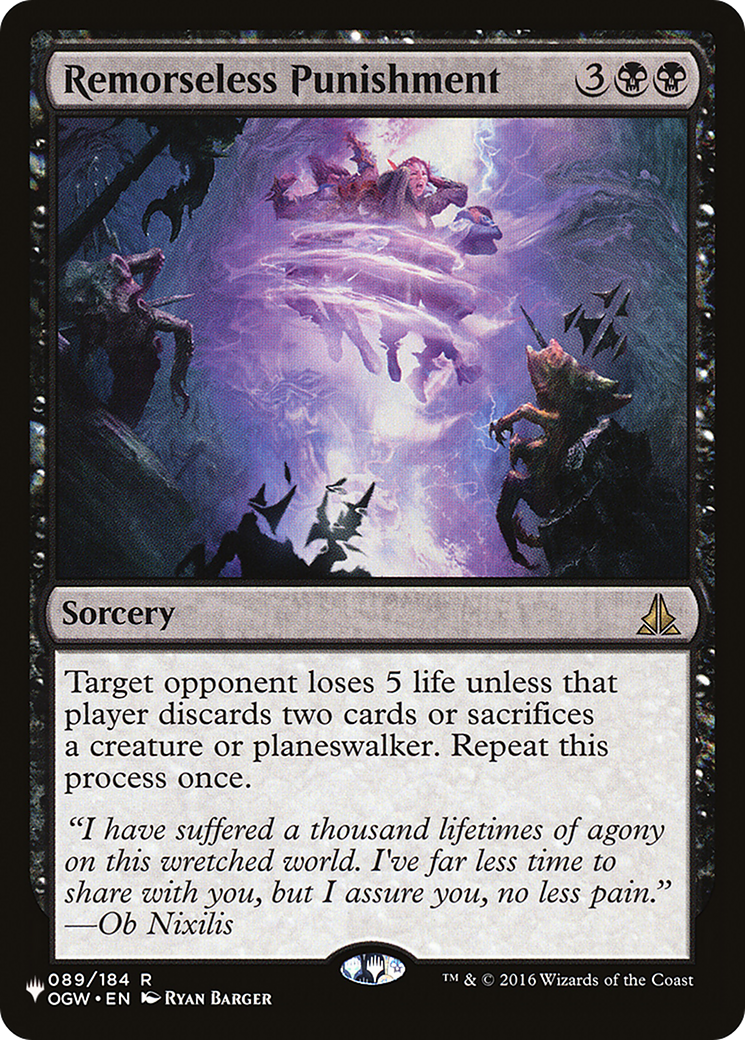 Remorseless Punishment |  (OGW-89) [The List]