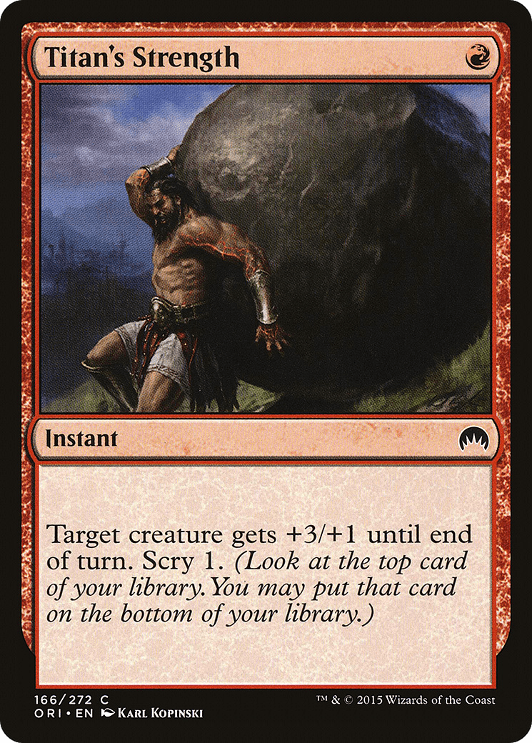 Titan's Strength [Magic Origins] Foil