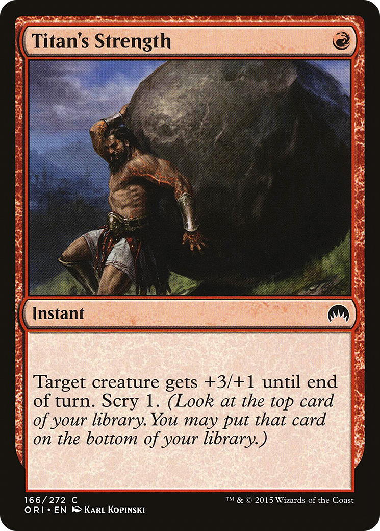 Titan's Strength [Magic Origins] Foil