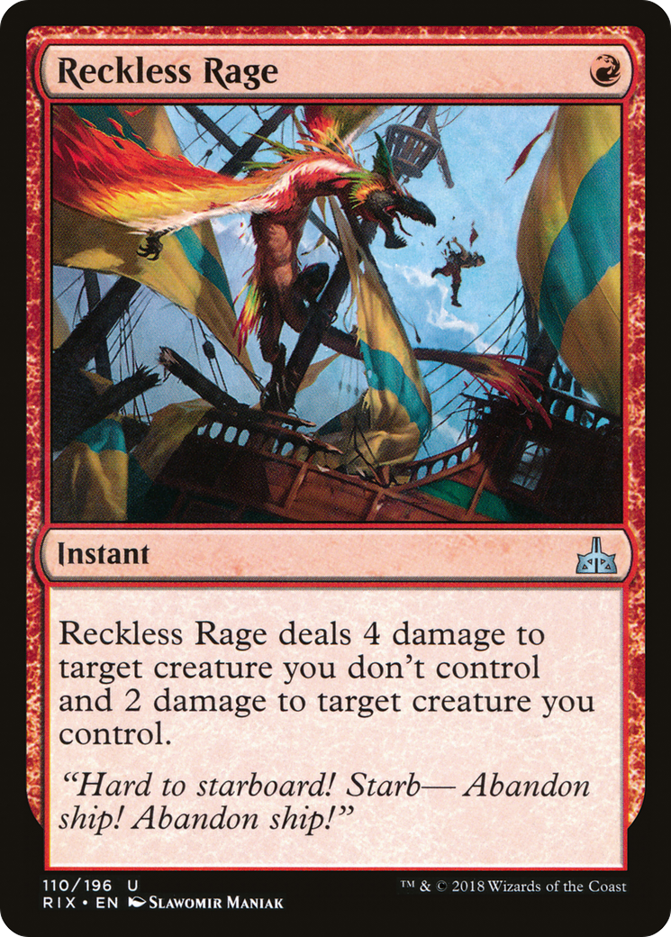 Reckless Rage [Rivals of Ixalan] Foil