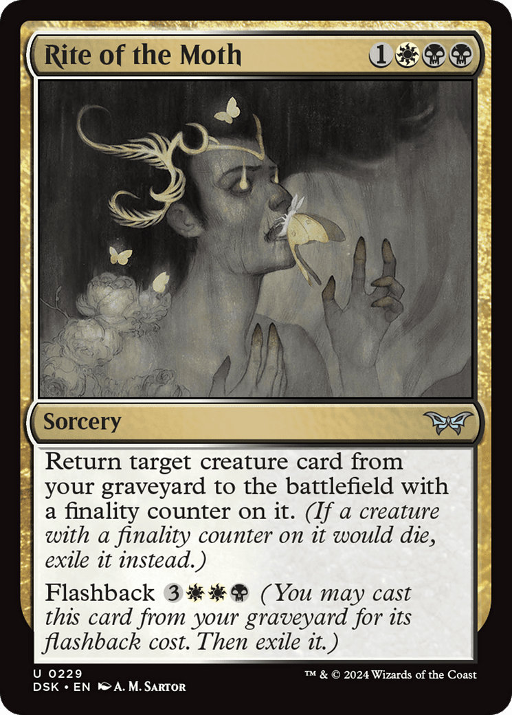Rite of the Moth [Duskmourn: House of Horror] Foil