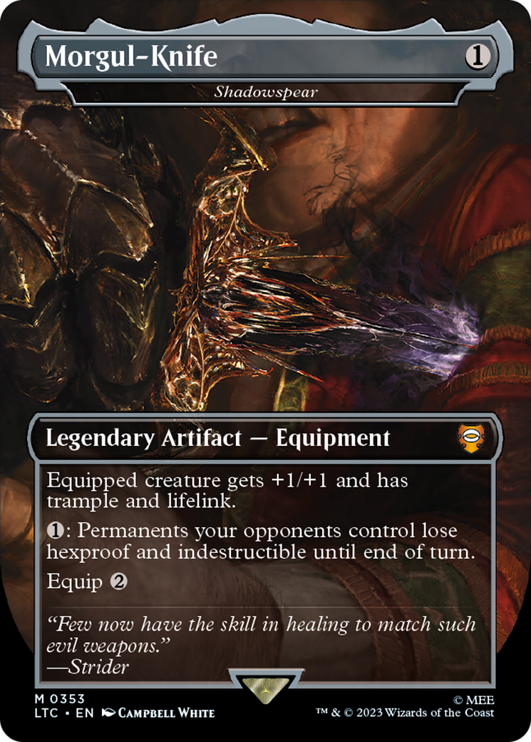 Shadowspear - Morgul-Knife [The Lord of the Rings: Tales of Middle-Earth Commander] Foil