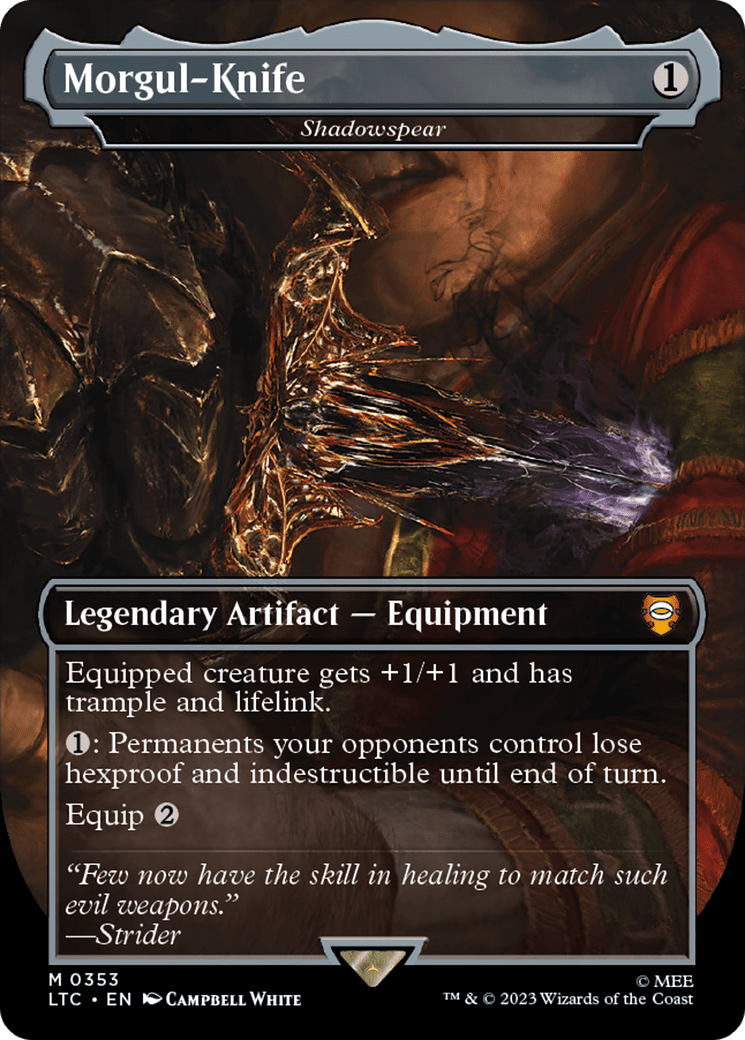 Shadowspear - Morgul-Knife [The Lord of the Rings: Tales of Middle-Earth Commander] Foil