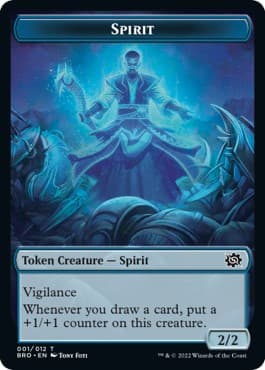 Powerstone // Spirit Double-Sided Token [The Brothers' War Tokens] Foil