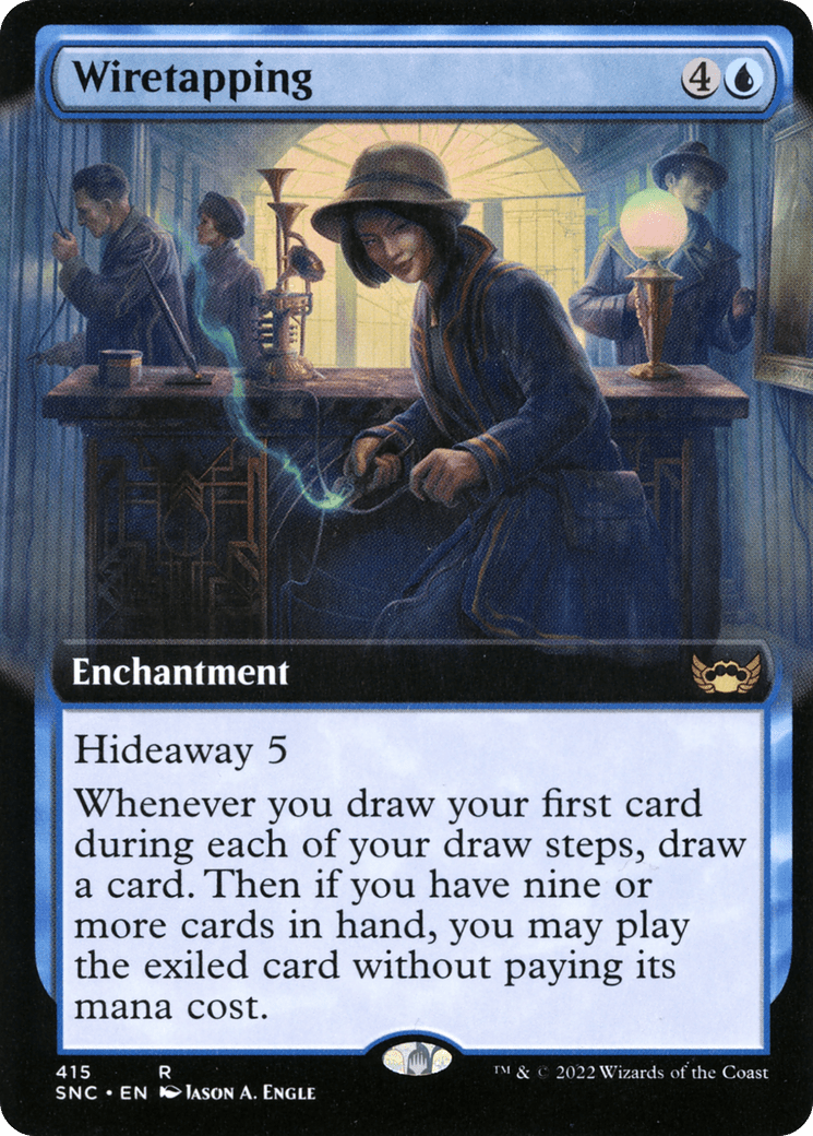 Wiretapping (Extended Art) [Streets of New Capenna] Foil