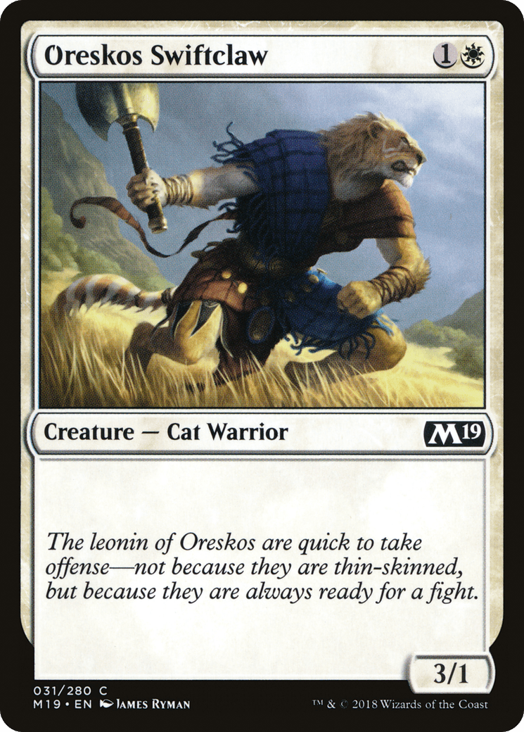 Oreskos Swiftclaw [Core Set 2019] Foil
