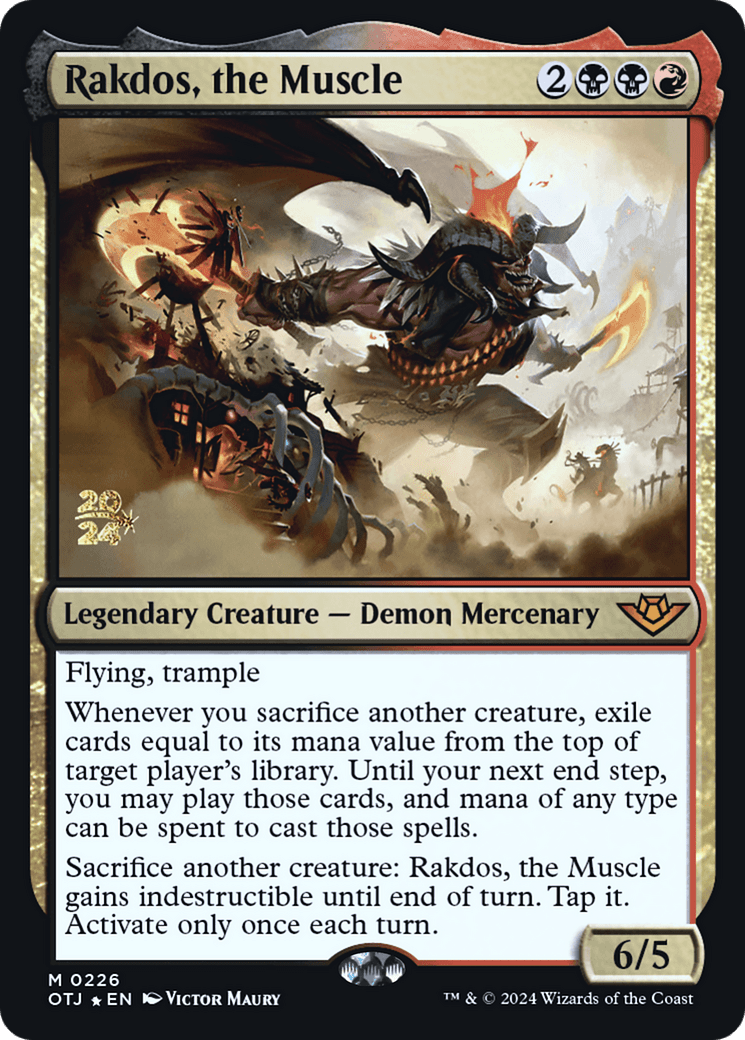 Rakdos, the Muscle (POTJ-226S) - Outlaws of Thunder Junction Promos Foil