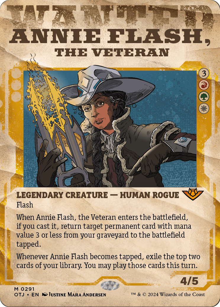 Annie Flash, the Veteran (Showcase) [Outlaws of Thunder Junction] Foil