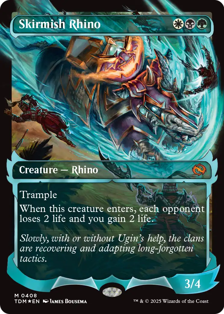 Skirmish Rhino (Showcase) (408) [Tarkir: Dragonstorm]