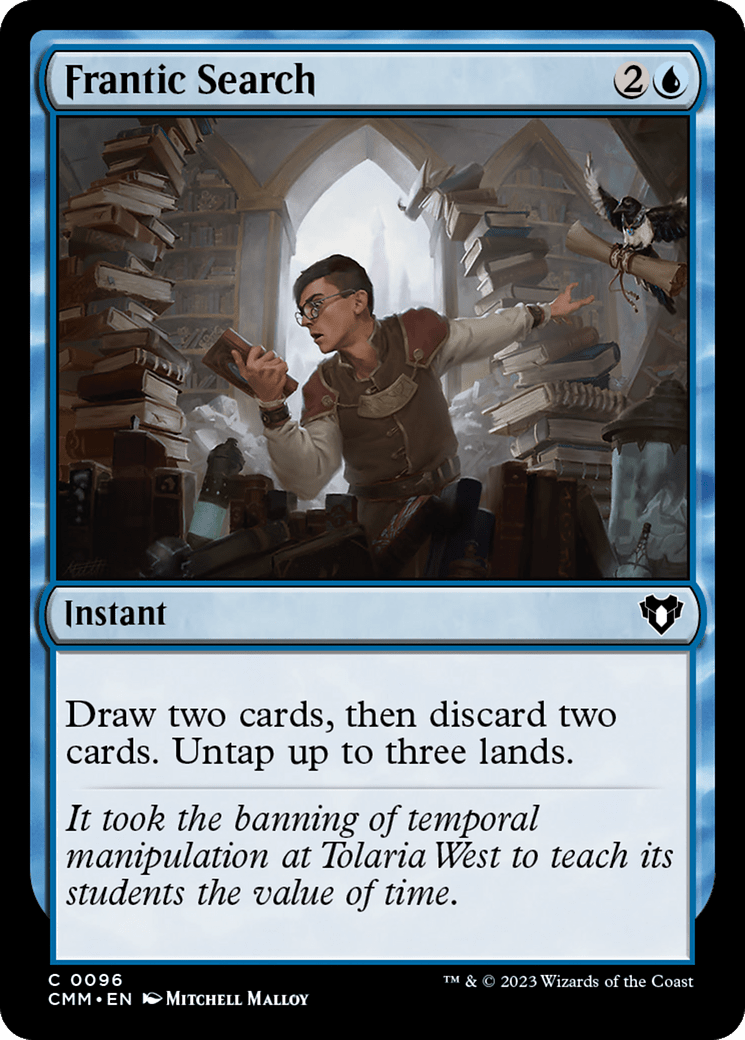 Frantic Search [Commander Masters] Foil