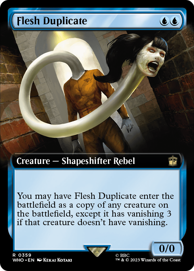 Flesh Duplicate (Extended Art) [Doctor Who] Foil