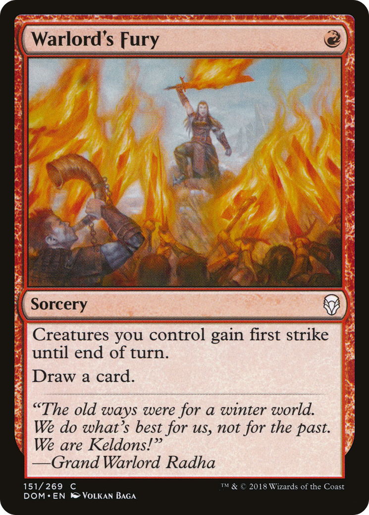 Warlord's Fury [Dominaria] Foil