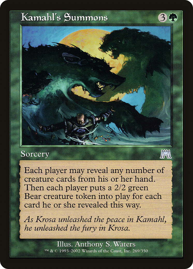 Kamahl's Summons [Onslaught] Foil