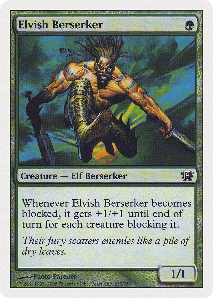 Elvish Berserker [Ninth Edition] Foil