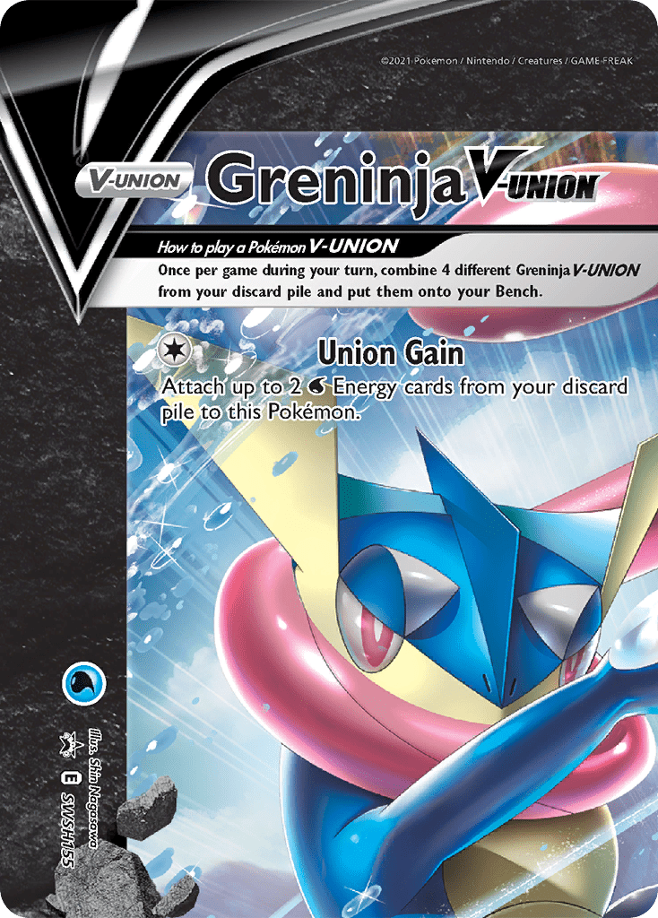 Greninja V-UNION SWSH155 SWSH155/307 - SWSH Sword & Shield Promo Cards Holofoil