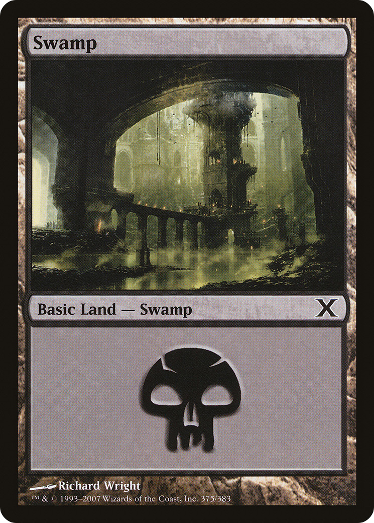 Swamp (375) [Tenth Edition] Foil