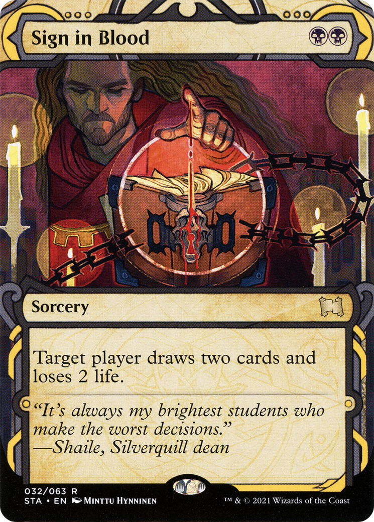 Sign in Blood [Strixhaven: School of Mages Mystical Archive] Foil