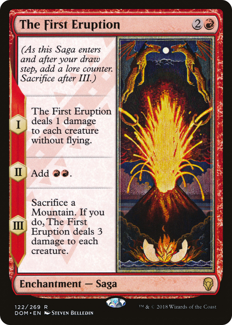 The First Eruption [Dominaria] Foil