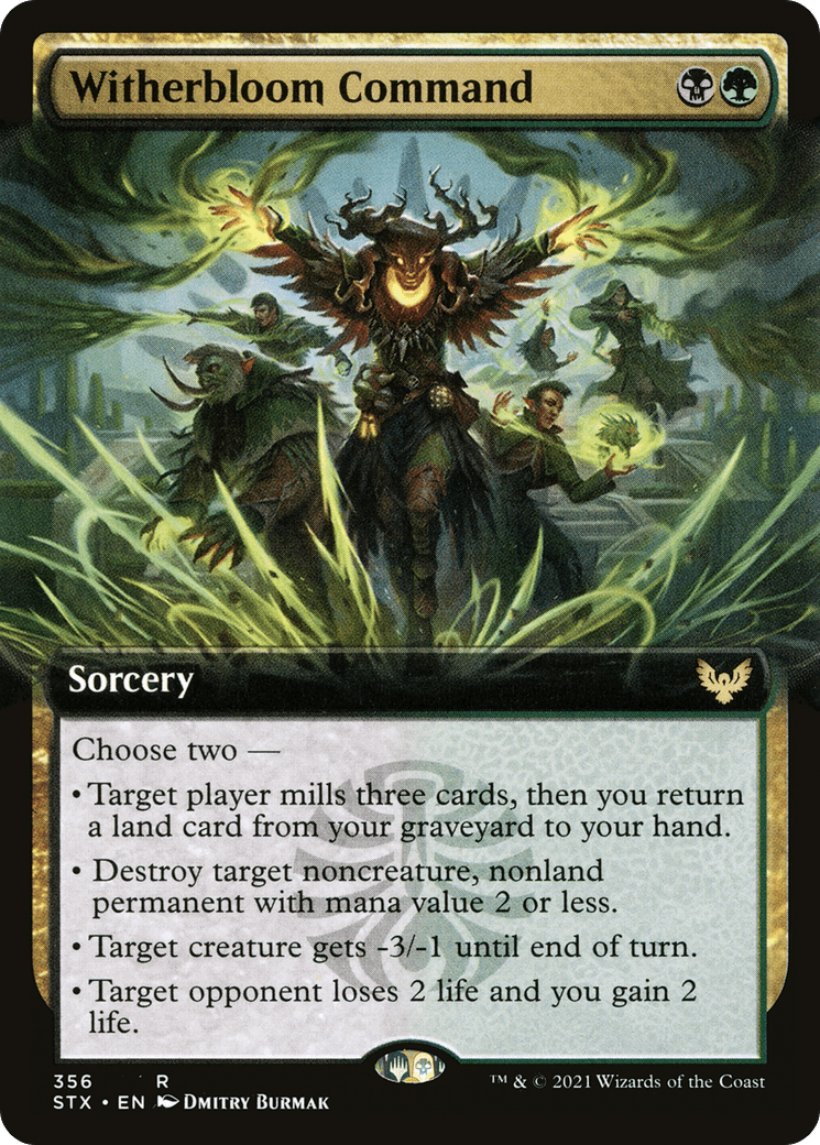 Witherbloom Command (Extended Art) [Strixhaven: School of Mages] Foil