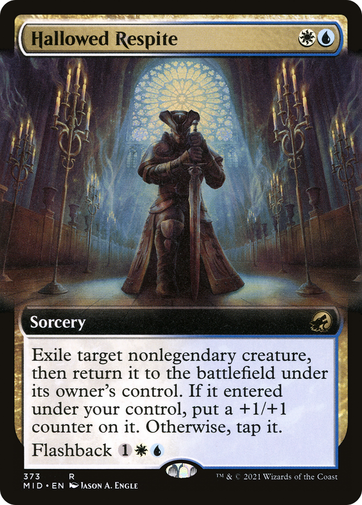 Hallowed Respite (Extended Art) [Innistrad: Midnight Hunt] Foil