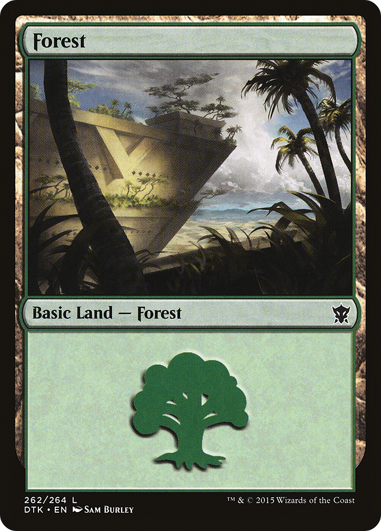 Forest (262) [Dragons of Tarkir] Foil