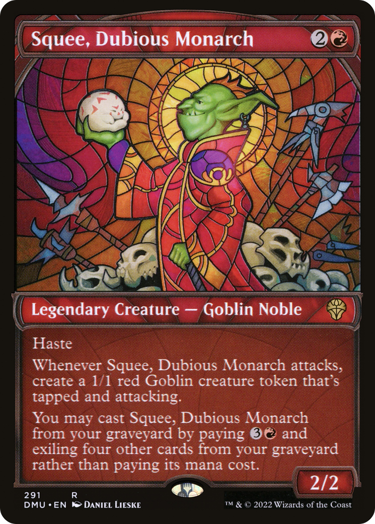 Squee, Dubious Monarch (Showcase) [Dominaria United] Foil