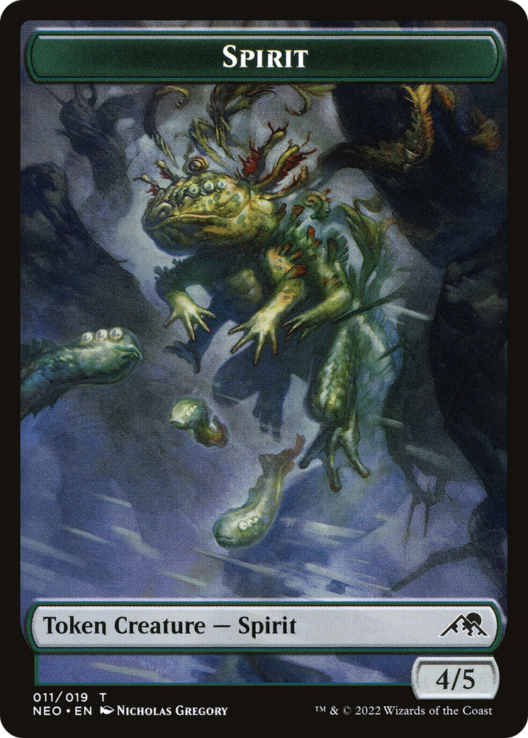 Spirit (TNEO-011) - Kamigawa: Neon Dynasty Tokens Foil