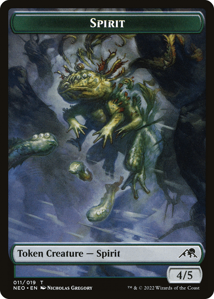 Spirit (TNEO-011) - Kamigawa: Neon Dynasty Tokens Foil