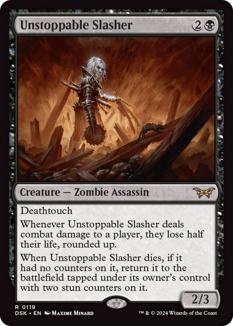 Unstoppable Slasher (0119) [Duskmourn: House of Horror] Foil
