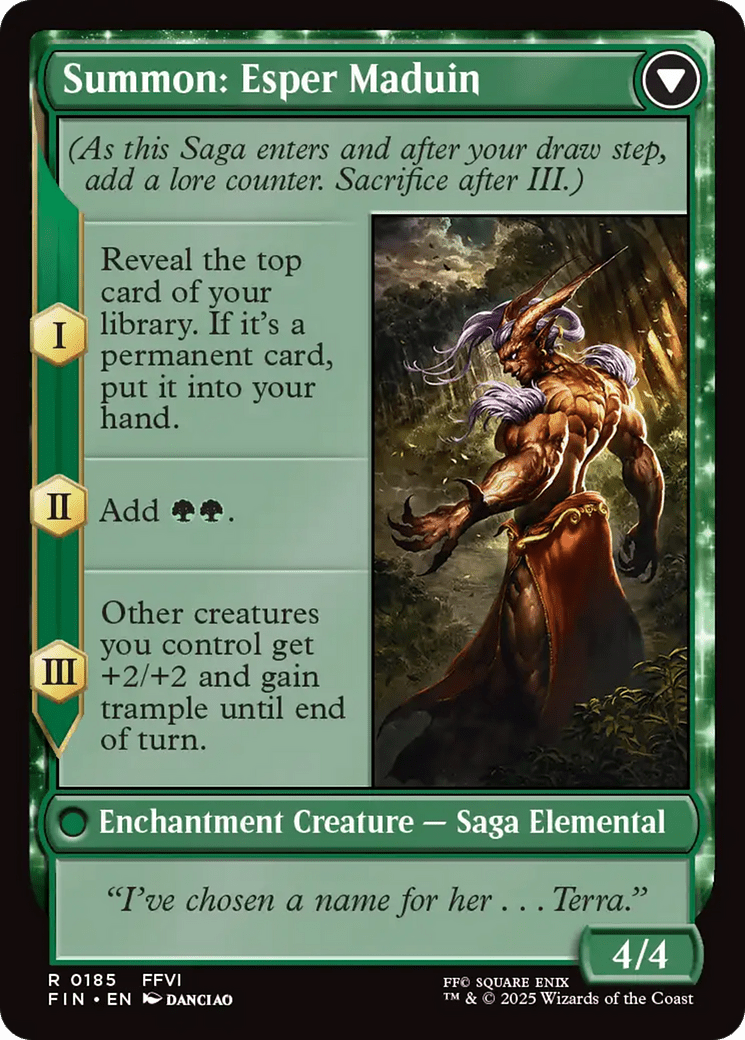 Esper Origins // Summon: Esper Maduin (185) [FINAL FANTASY] : (enchantment) Foil