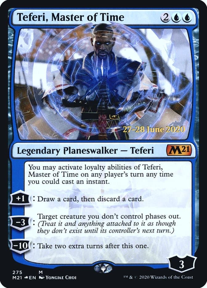 Teferi, Master of Time [Core Set 2021 Prerelease Promos] Foil