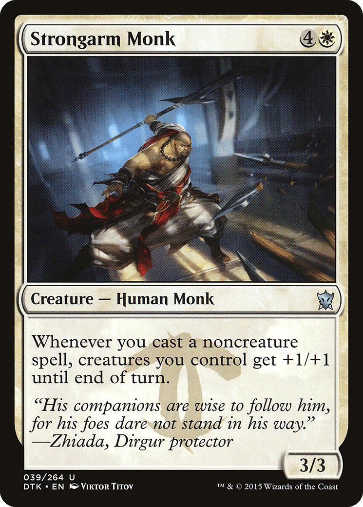 Strongarm Monk [Dragons of Tarkir] Foil