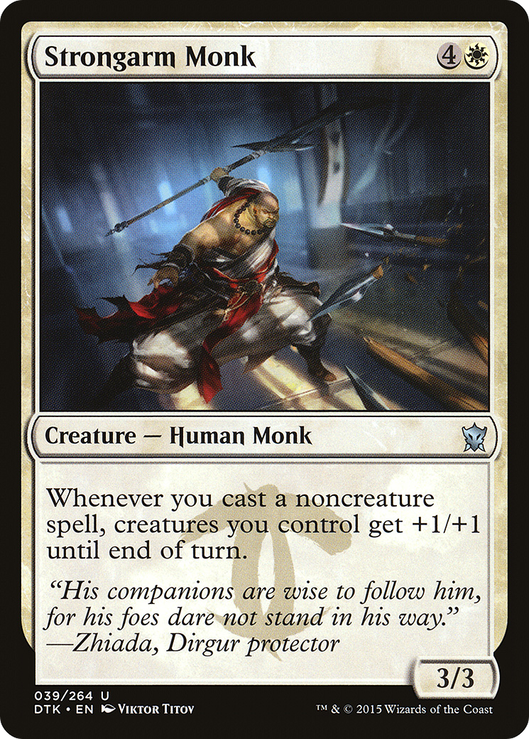 Strongarm Monk [Dragons of Tarkir] Foil