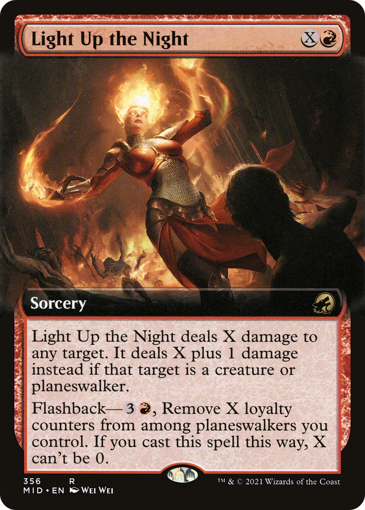 Light Up the Night (Extended Art) [Innistrad: Midnight Hunt] Foil