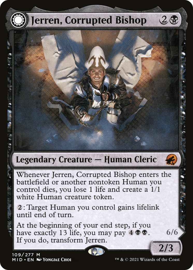 Jerren, Corrupted Bishop // Ormendahl, the Corrupted [Innistrad: Midnight Hunt]