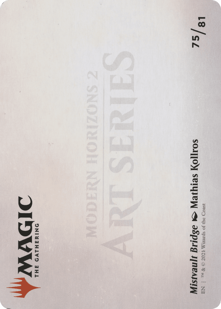Mistvault Bridge // Mistvault Bridge (AMH2-075) - Modern Horizons 2 Art Series (Borderless)