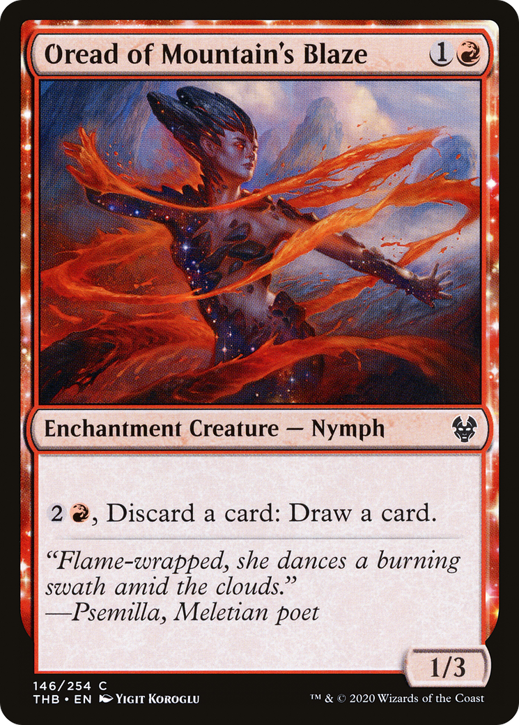 Oread of Mountain's Blaze [Theros Beyond Death] Foil
