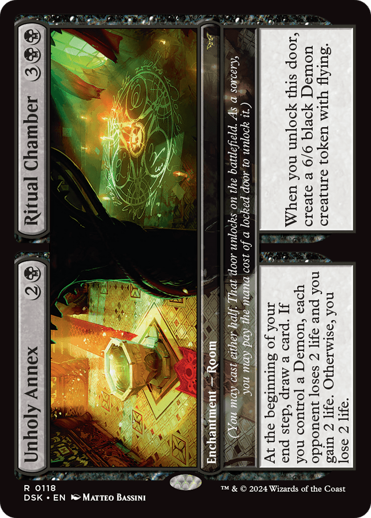 Unholy Annex // Ritual Chamber [Duskmourn: House of Horror] Foil