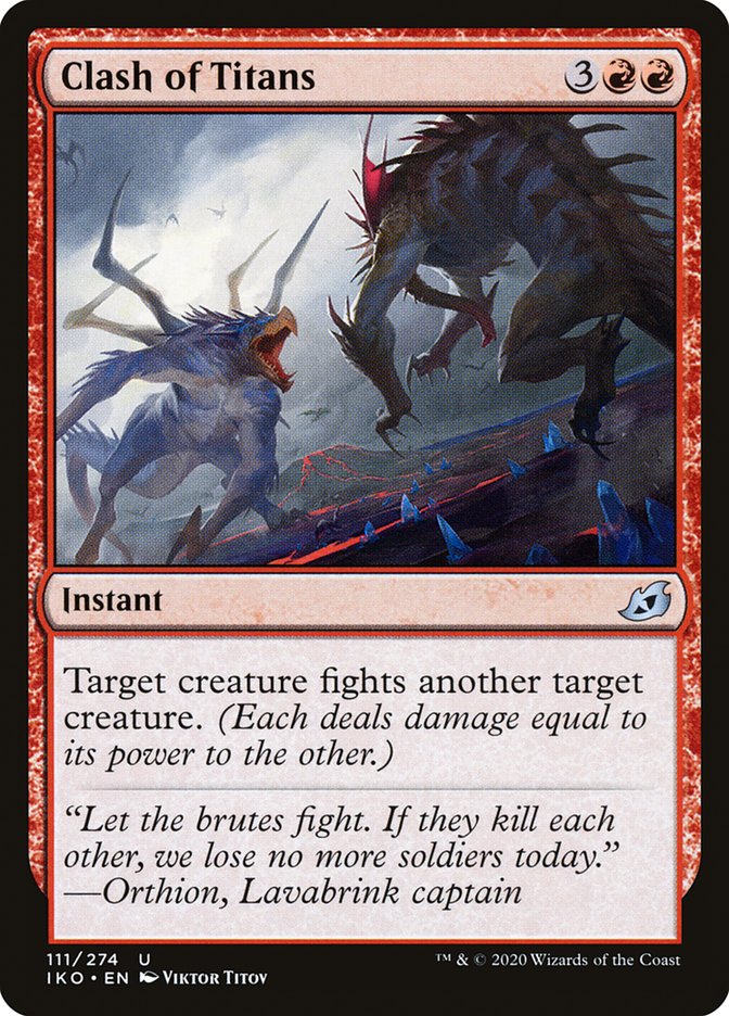 Clash of Titans 111/274 (Ikoria: Lair of Behemoths)  - Foil