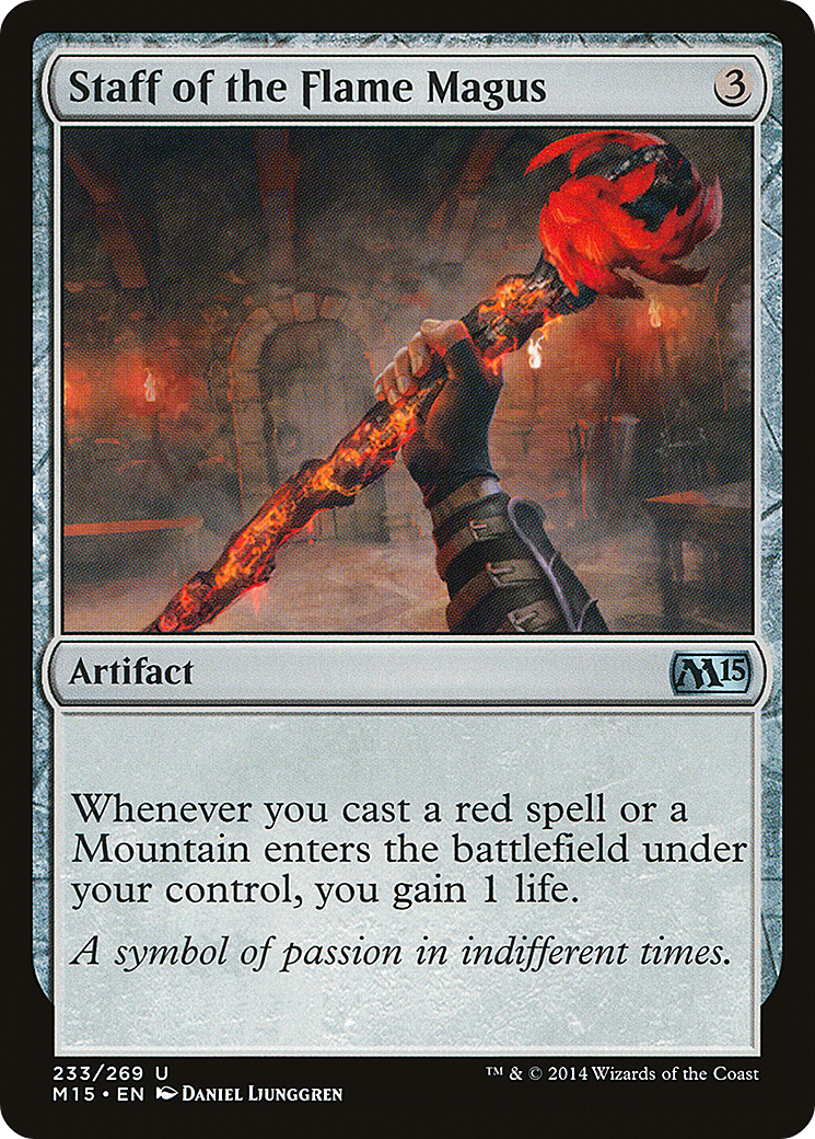 Staff of the Flame Magus [Magic 2015] Foil