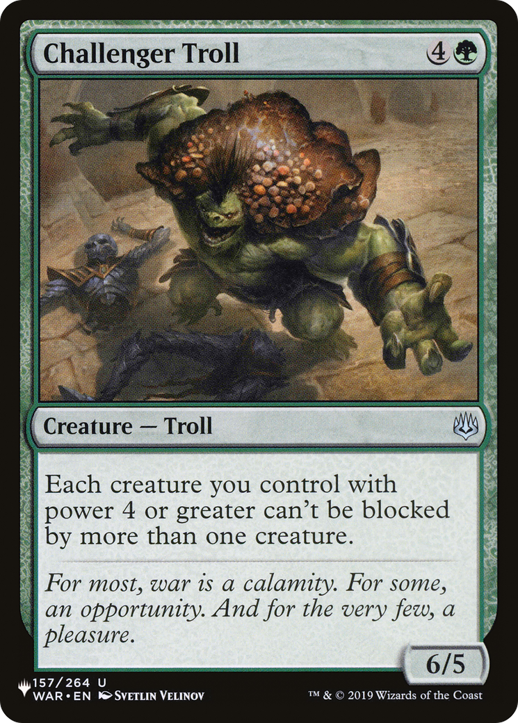 Challenger Troll |  (WAR-157) [The List]