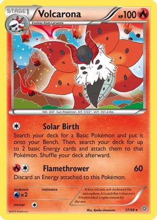 Volcarona 017/98 - XY  Ancient Origins Reverse Holofoil