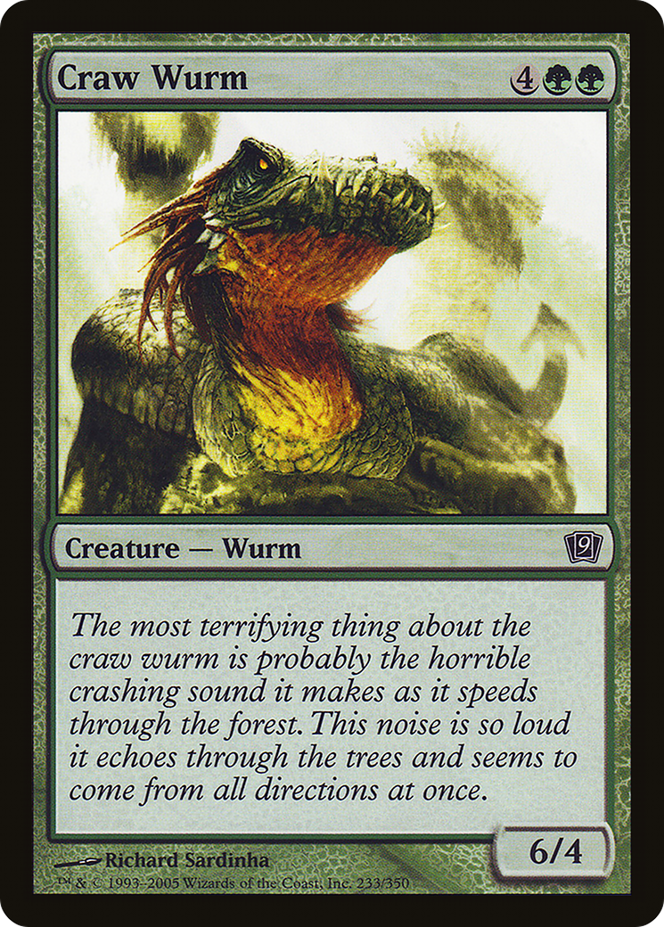 Craw Wurm [Ninth Edition] Foil