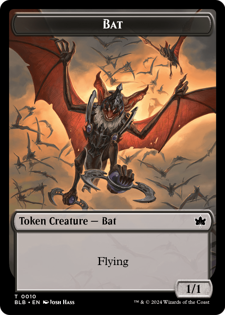 Bat (TBLB-010) - Bloomburrow Tokens