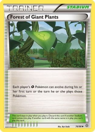 Forest of Giant Plants 074  - Reverse Holofoil XY  Ancient Origins - Uncommon