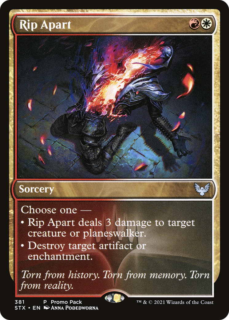 Rip Apart (Promo Pack) [Strixhaven: School of Mages Promos] Foil
