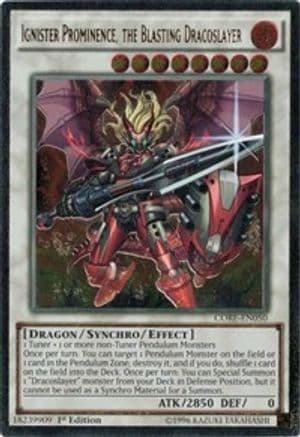 Ignister Prominence, the Blasting Dracoslayer [CORE-EN050] Ultimate Rare