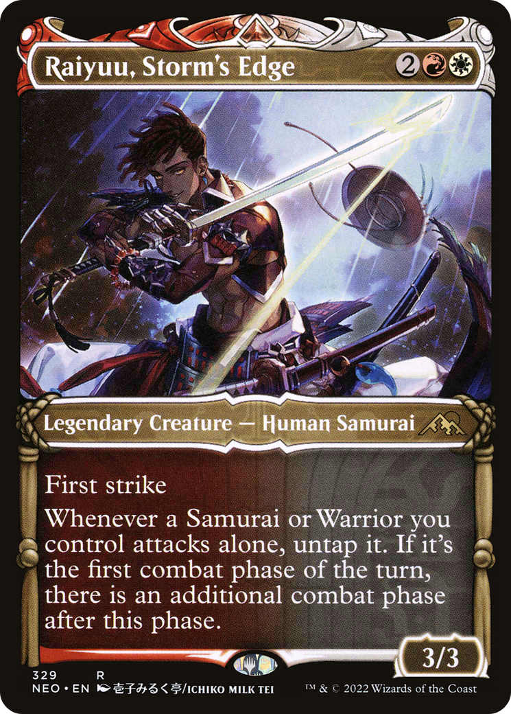 Raiyuu, Storm's Edge (Showcase Samurai) [Kamigawa: Neon Dynasty] Foil