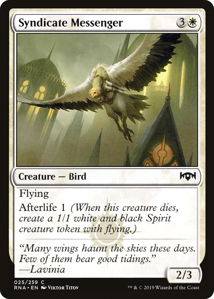 Syndicate Messenger [Ravnica Allegiance] Foil
