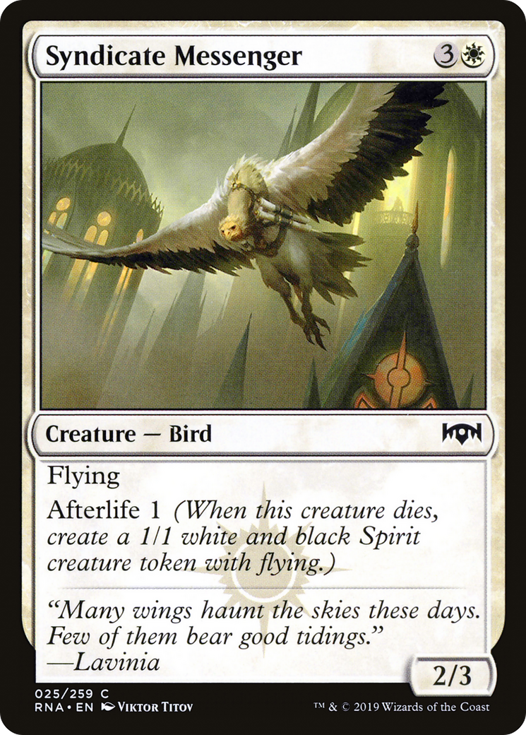 Syndicate Messenger [Ravnica Allegiance] Foil